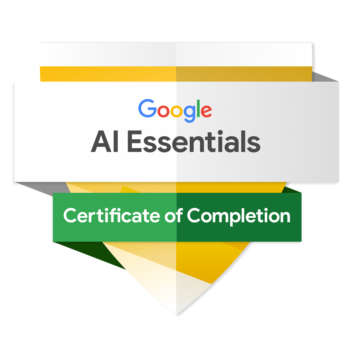Google AI Essentials – Certificate of Completion